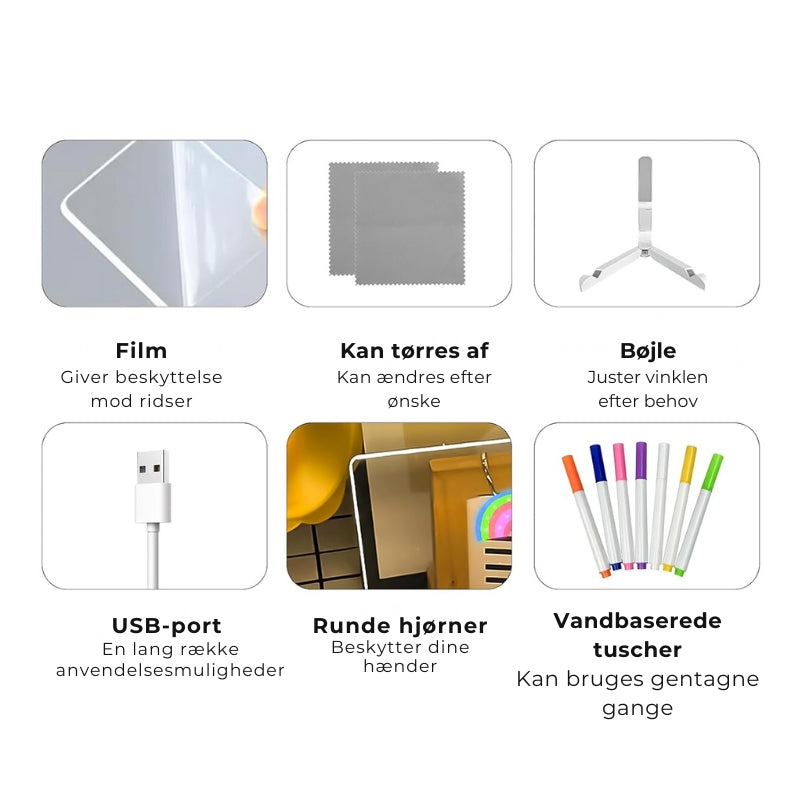 Doodleglow™️ LED-Tegnebræt