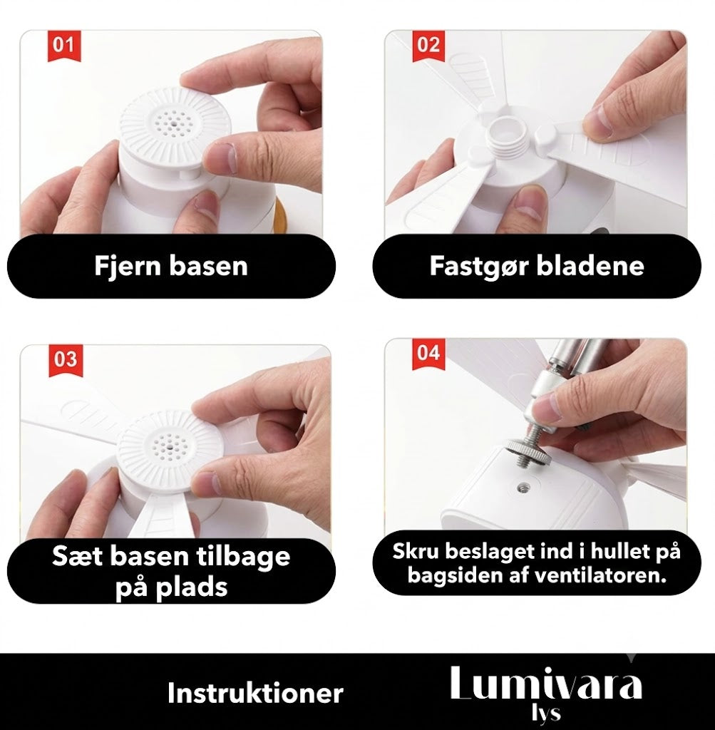 CAMPBREEZE™ | Genopladelig lampe med ventilator