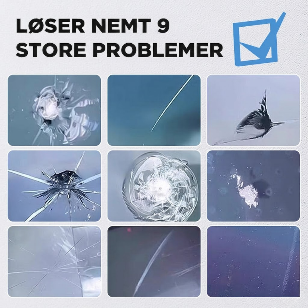 GlasRepair™ Bilrude reparationssæt