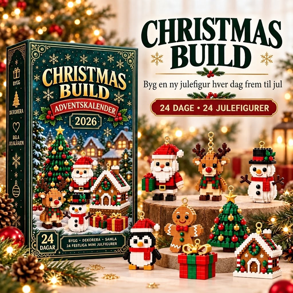 Christmas Build | Julekalender med Byggeklodser | Byg en ny julefigur hver dag