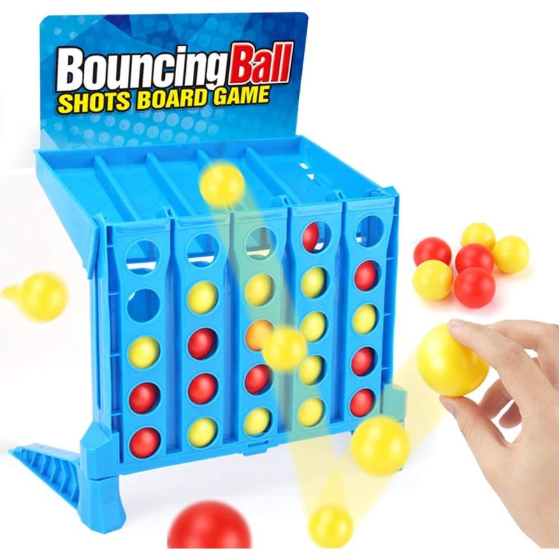 Hppende 4-på-stribe spil – Bouncing Ball