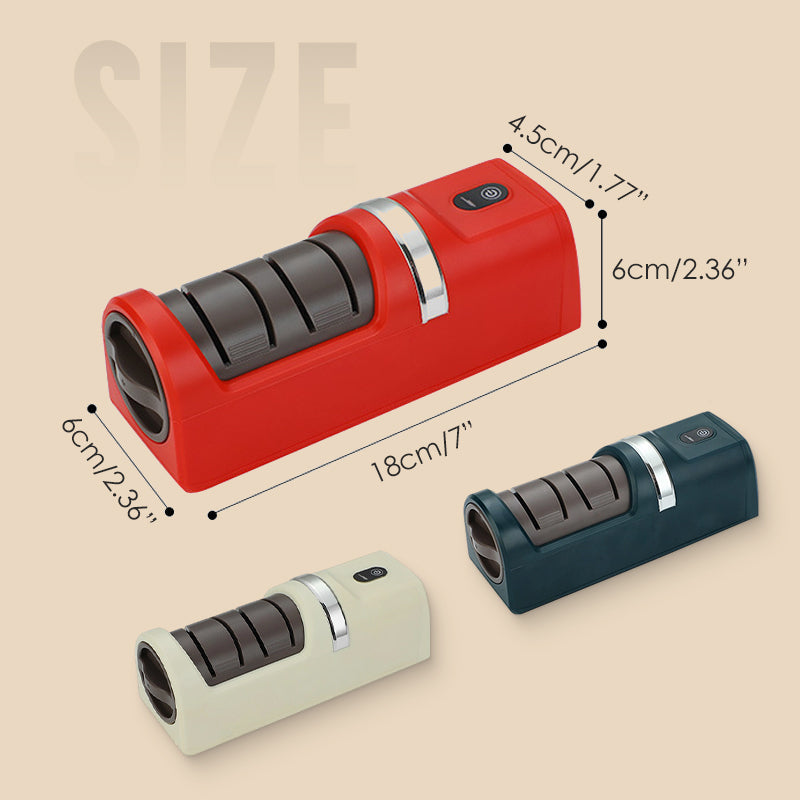 2026 Nyeste opgraderede model! Automatisk knivsliber til køkkenknive – Hurtig slibning, genopladelig og ledningsfri 🗡️🔋