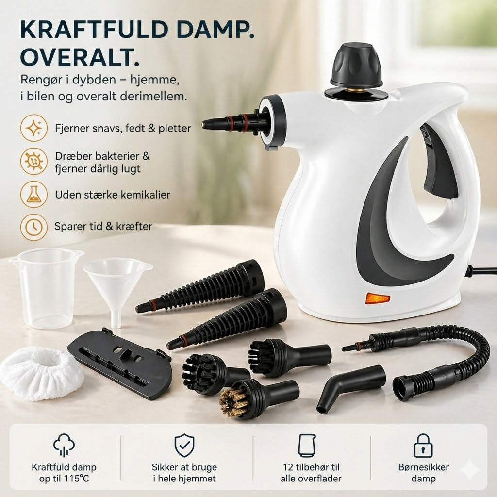 SteamForce 1050 Steam Cleaner – Kraftfuld håndholdt damprenser til dybdegående rengøring