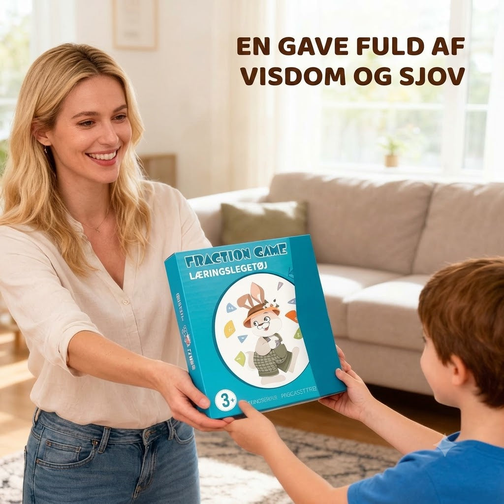 💖 Magnetisk brøk-puslespilsbog til børn