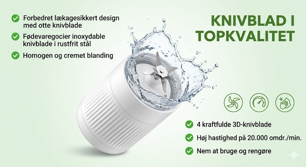 ⚡ Bestsælgende bærbar juicer / Mini-blender