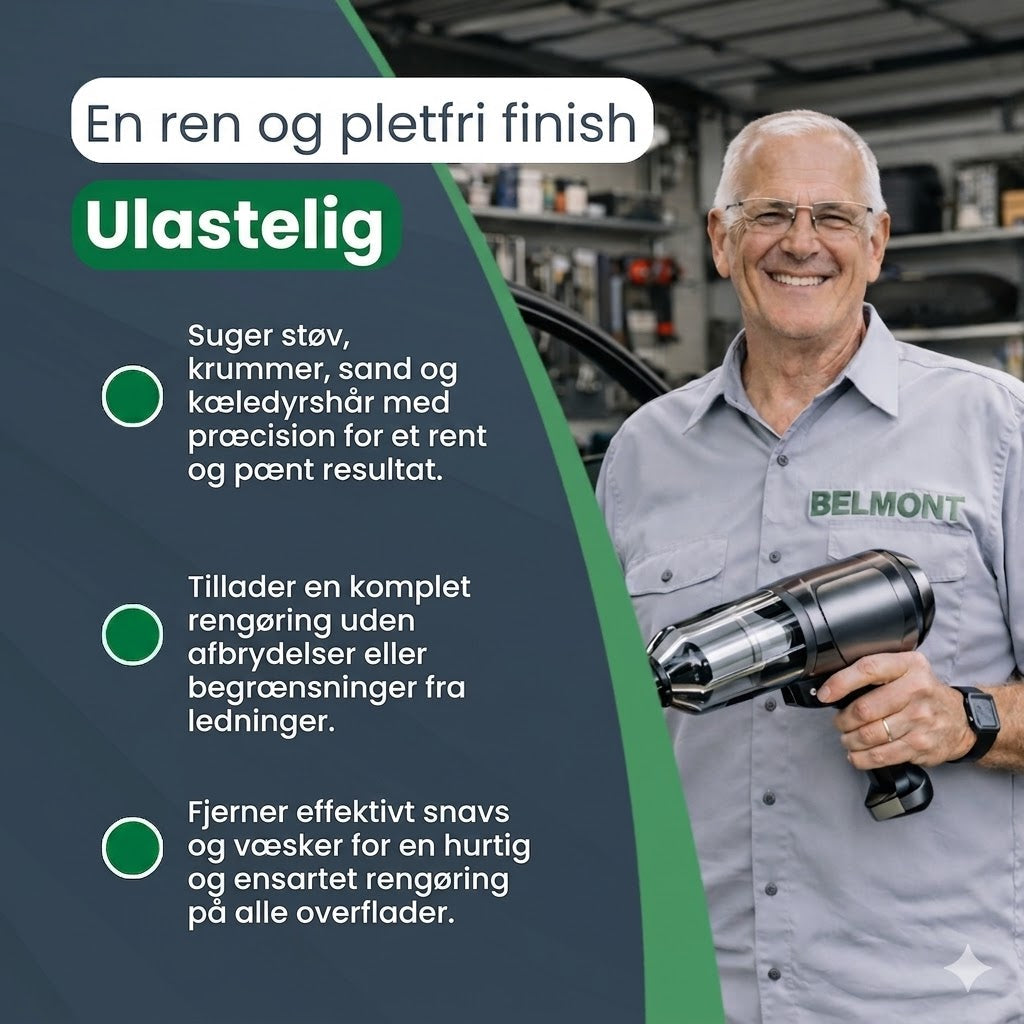 C40 PRO | Håndstøvsuger til bil | Kraftfuld og ledningsfri