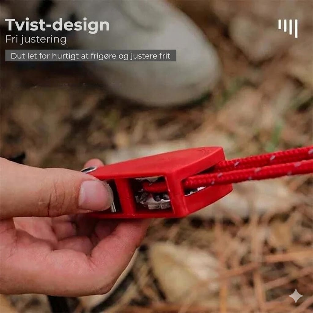 Justerbare taljekroge til camping