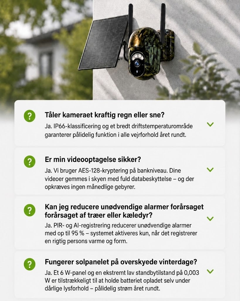 SolarWatch 360 Camo - Soldrevet trådløst overvågningskamera