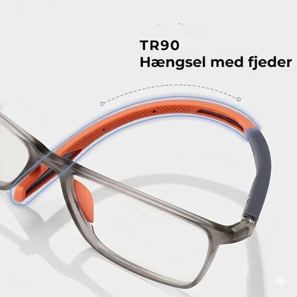 Bifokale briller med sol- og blålysfilter (UV)