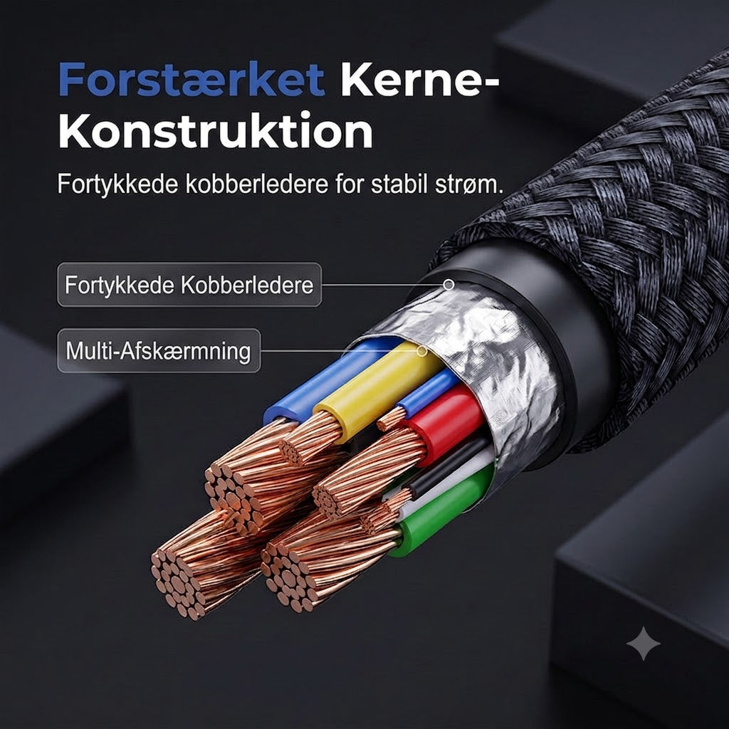 Hurtigopladningskabel Type-C til Type-C