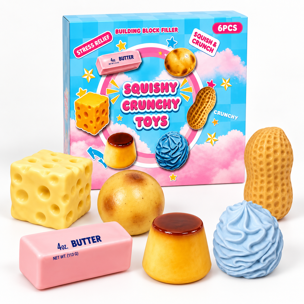 Crunchy Squishy Box – Virale ASMR Squishies