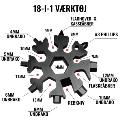 Snowflake™ 18-i-1 Multiverktøj
