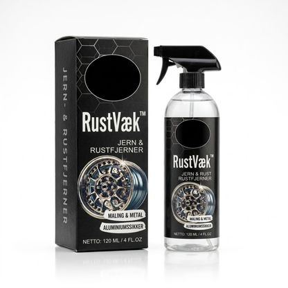 RustVæk™ | Rustfjerner-spray til biler og metaloverflader