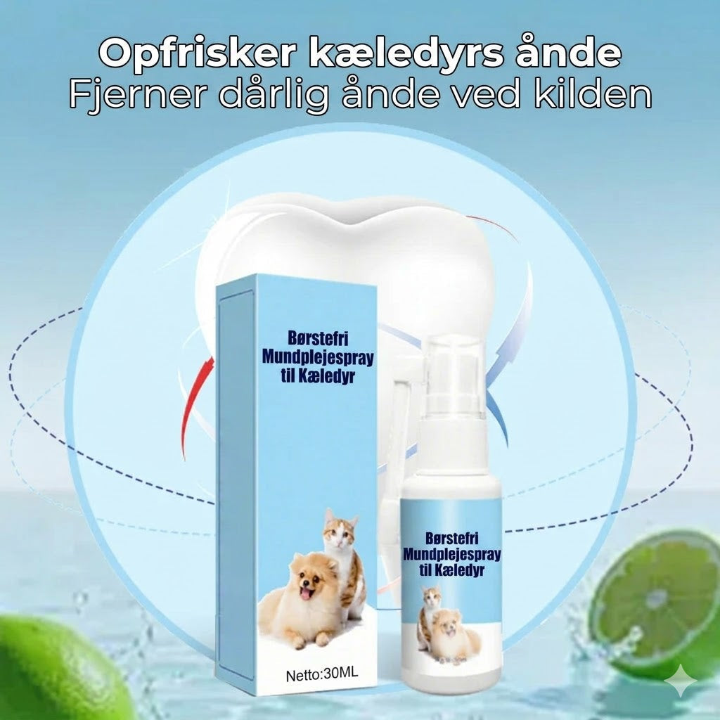 Tandplejespray til kæledyr