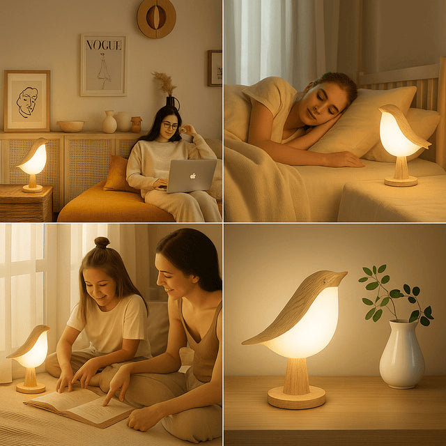 FuglRo™ | En lampe, der bringer natur, lys og ro ind i dit hjem