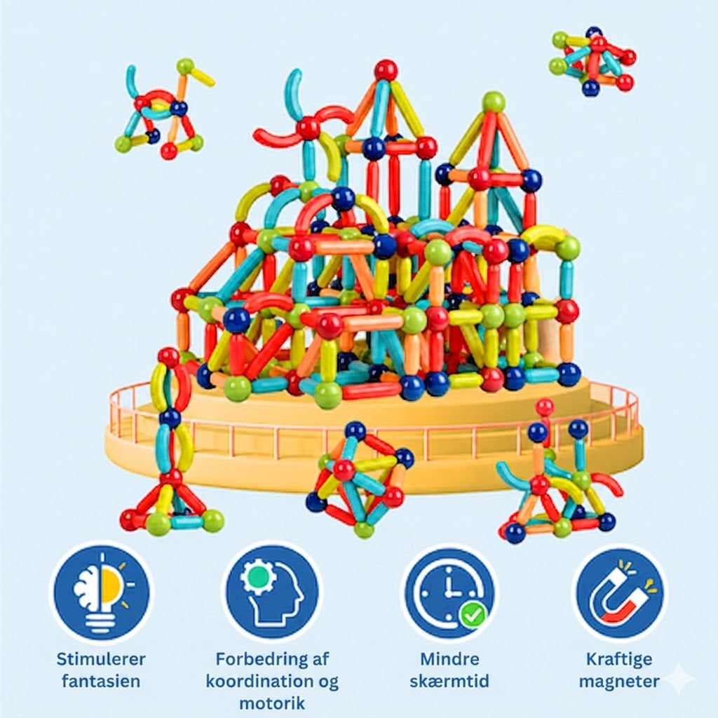 Magnetix™ Magnetiske byggestave