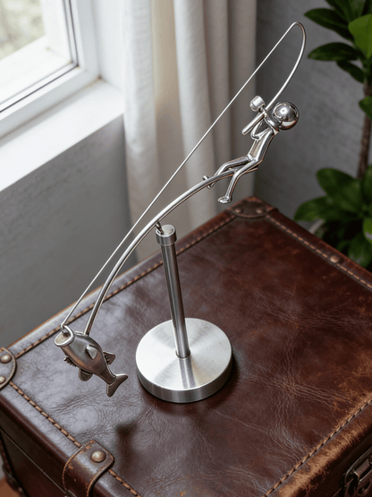 🎣 Designet skulptur af en fisker – Limited Edition