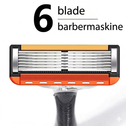 ProShave 6 – 6-bladede barberblade i pakker med 24/48. Klassisk og sikker barbering med seks blade for præcision, komfort og lang levetid.