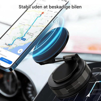Magnetisk sugekop – Foldbar 360° mobilholder med vakuumlås