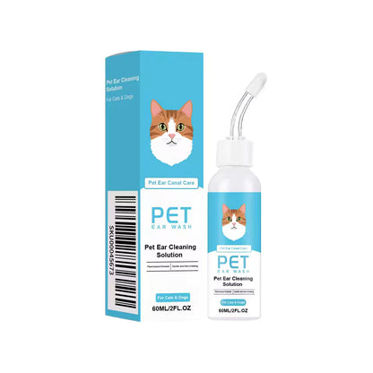 Ørerensningsdråber til hunde og katte 60 ml