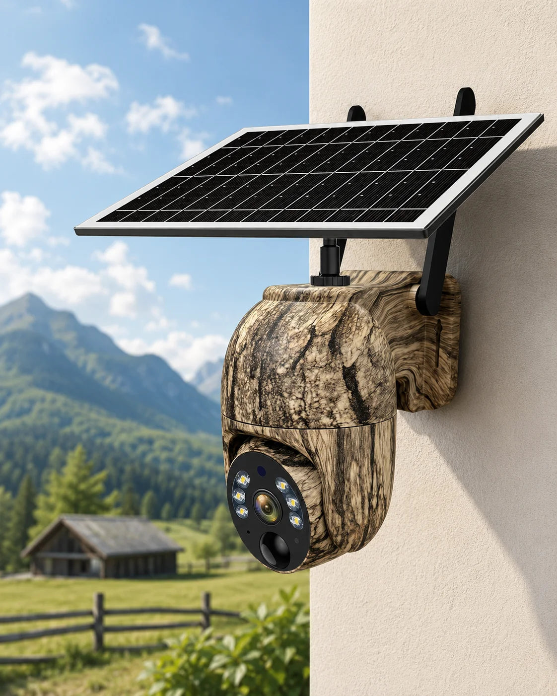 SolarWatch 360 Camo - Soldrevet trådløst overvågningskamera