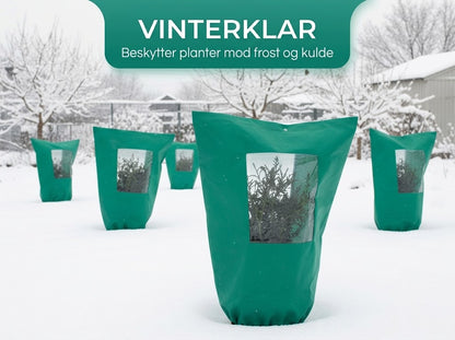 🌷 Vinterbeskyttelse til Planter | Frostsikker Plantepose med Lynlås & Snøre