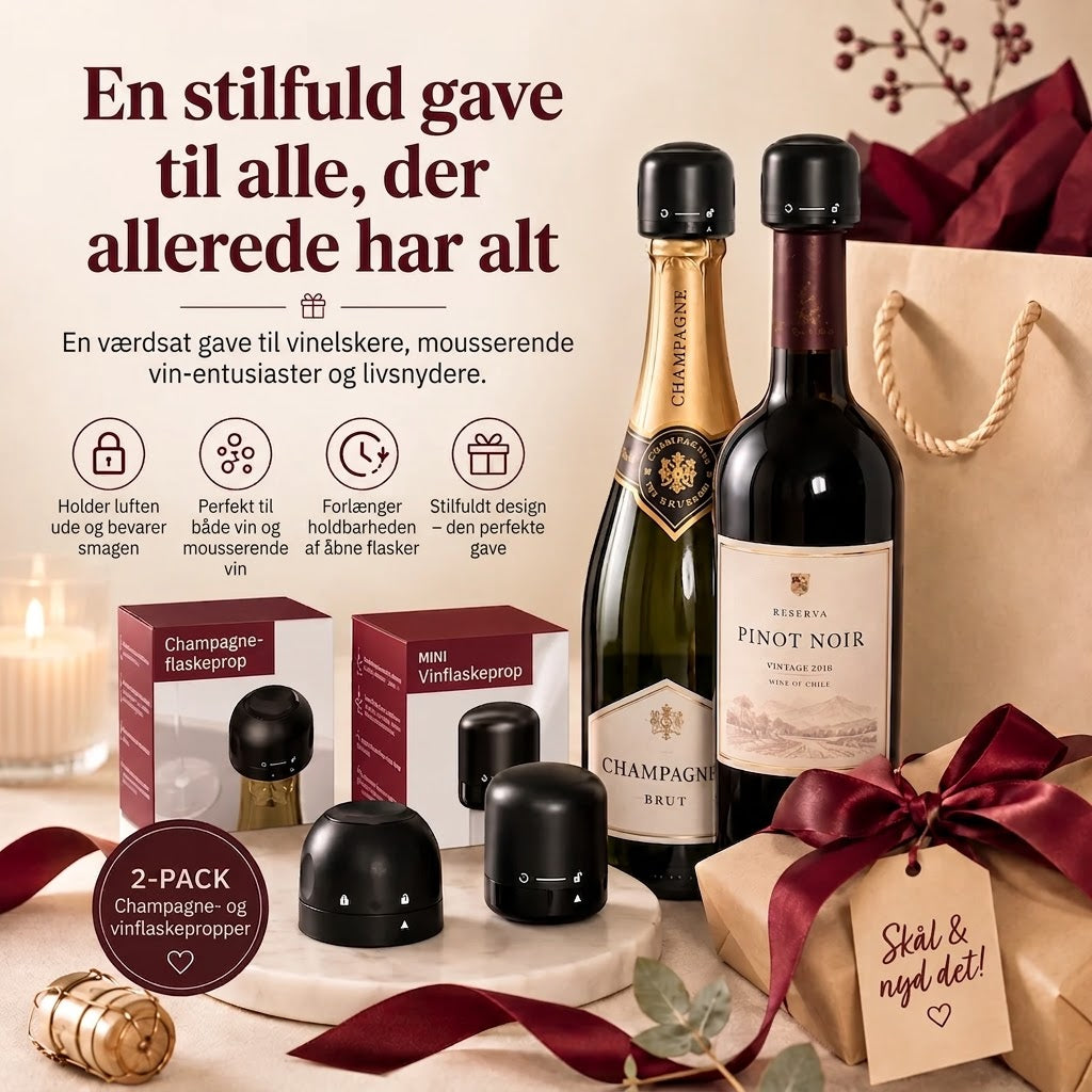 Flaskeprop til vin og champagne