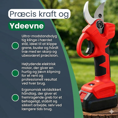 S30 PRO genopladelig og ledningsfri elektrisk beskæresaks – Præcis og kraftfuld beskæring til professionelt havearbejde