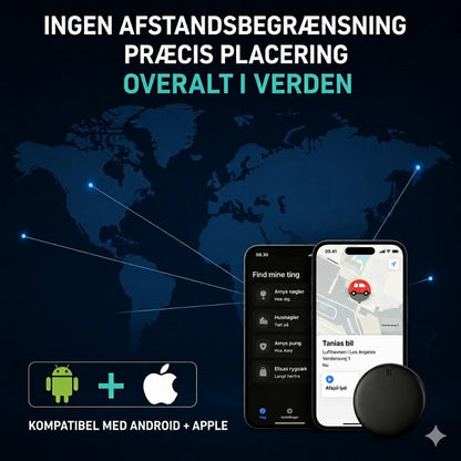 GP90 - Præcis GPS-Tracker uden Abonnement (Android/Apple)