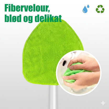 Værktøjssæt til rengøring af forrude med teleskopskaft