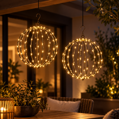 GlowBall | Batteridrevet LED-Lyskugle | Til Indendørs & Udendørs Brug