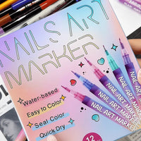 Nail Art Marker™ | Tuschpen til tynde & brede linjer | Til skarpe detaljer og fyldige farveflader
