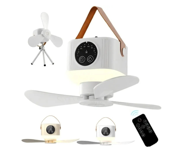 CAMPBREEZE | Genopladelig lampe med ventilator