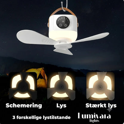 CAMPBREEZE™ | Genopladelig lampe med ventilator