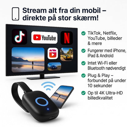 AirBeam™ - Trådløs 4K Screen Mirroring-adapter