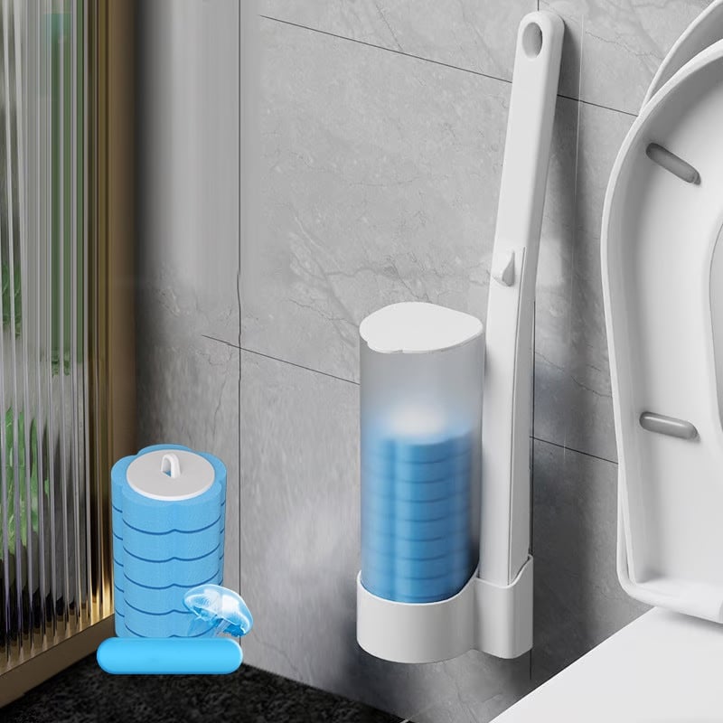 Sanitær ikke-bakteriel toiletbørste (inkl. 6-36 duftpuder)