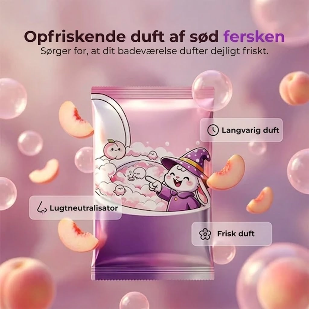 Skummende toiletrensepulver