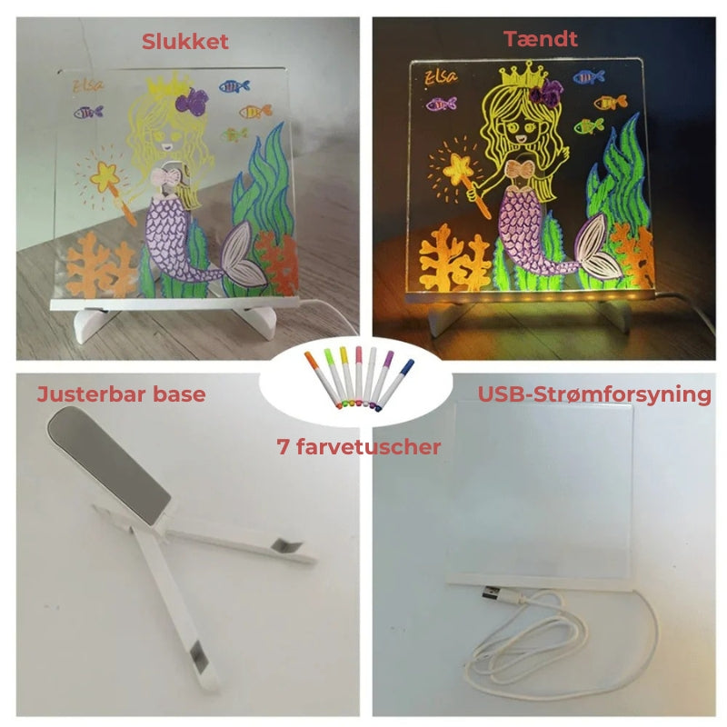 Doodleglow™️ LED-Tegnebræt