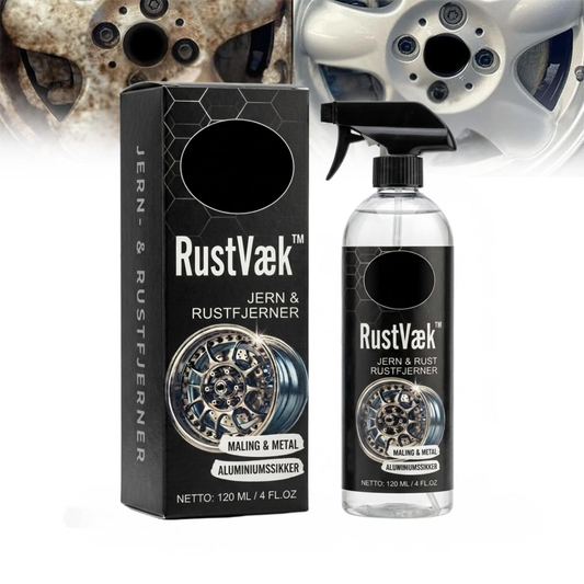 RustVæk™ | Rustfjerner-spray til biler og metaloverflader