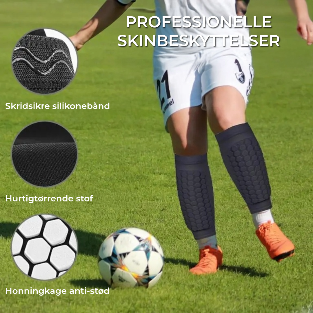 ProShield - Fodboldbeskyttelse – Kompressionsstrømpe med bikabebeskytter for et sikrere og mere smidigt spil
