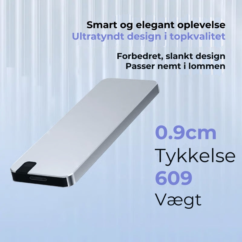 Ekstern USB 3.0-enhed til hurtig dataoverførsel