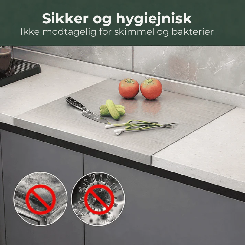 ChefBræt™ | Professionelt skærebræt i rustfrit stål – PFAS-frit