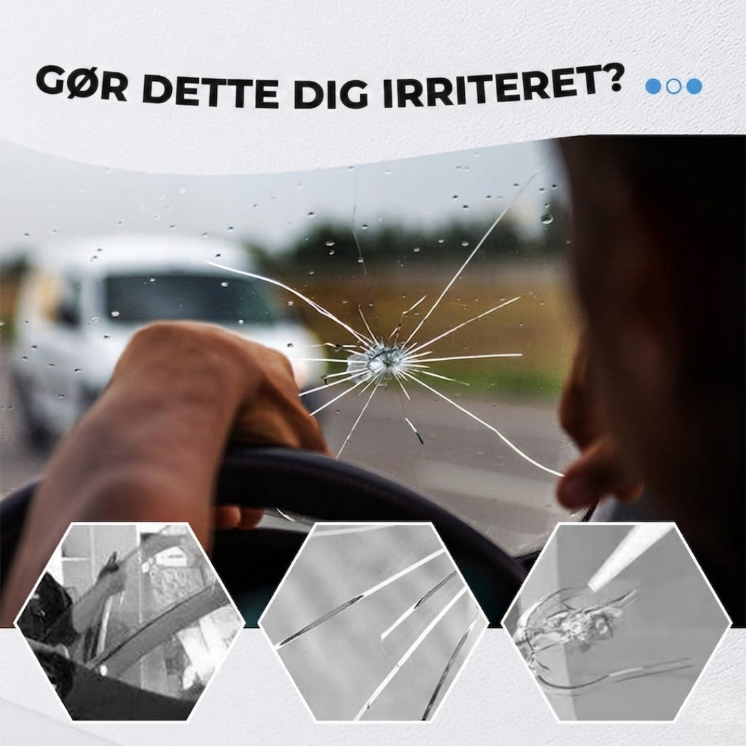 GlasRepair™ Bilrude reparationssæt