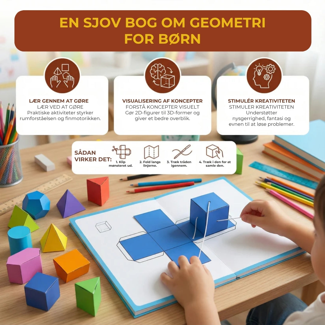3D-bog om rumgeometri for børn