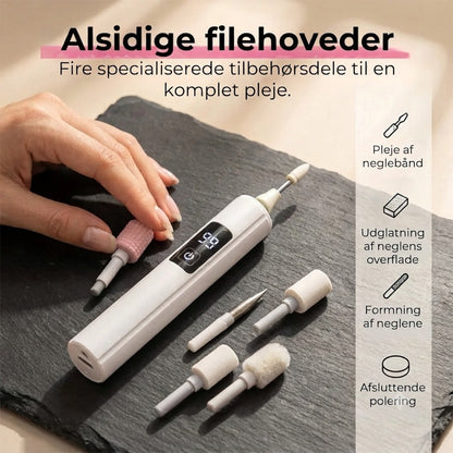 Elektrisk neglefil med digital hastighedsindstilling