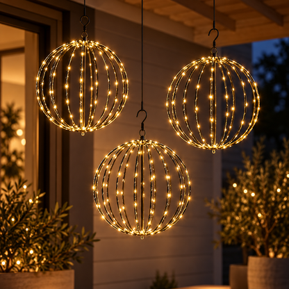 GlowBall | Batteridrevet LED-Lyskugle | Til Indendørs & Udendørs Brug