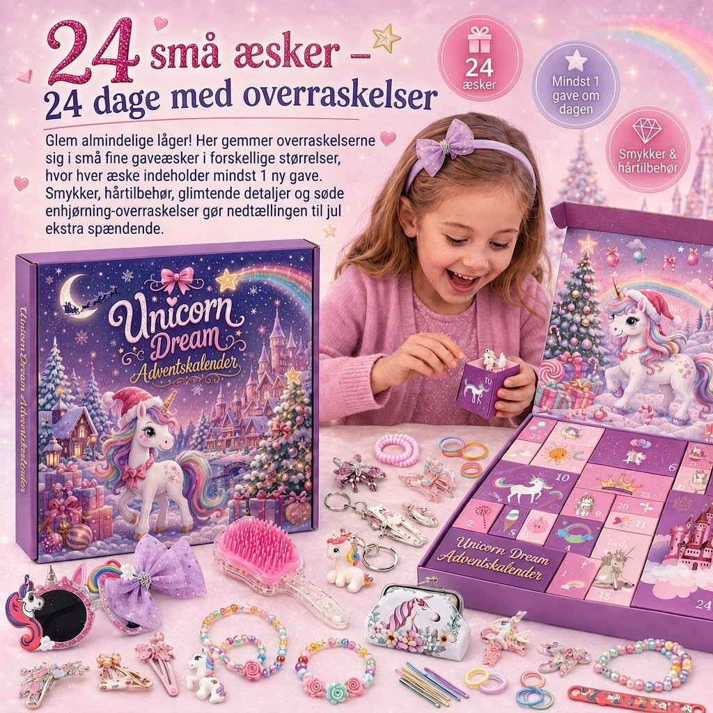 Enhjørningedrømme adventskalender