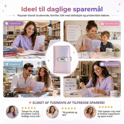 Budgetbinder med Kodelås | Sparemappe