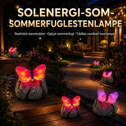 LunaGlow™ | Solcelle-havesten med indbygget lysende sommerfugl