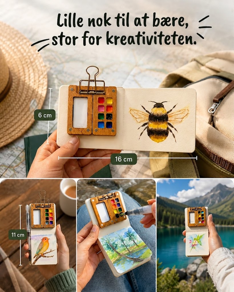 Akvarelstudie i lommeformat